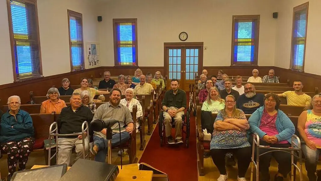 Members of Horicon Baptist Church gathered in the sanctuary